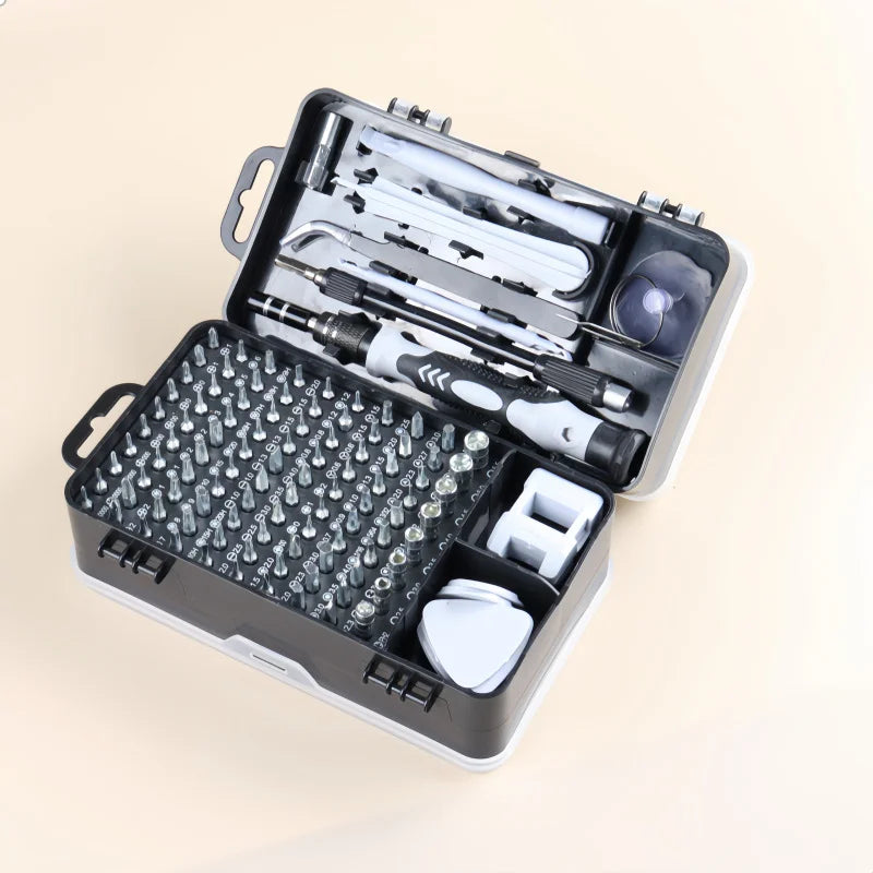 115-in-1 Multi-Functional Screwdriver Set – Strong Magnetic High Hardness Tool Kit with Special-Shaped Screwdrivers, Complete Di