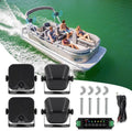 Herdio 4'' 240W 4PCS Bluetooth Golf Cart Speakers Waterproof Marine Speakers For Outdoor Boat ATV UTV Jeep Courtyard Powersports