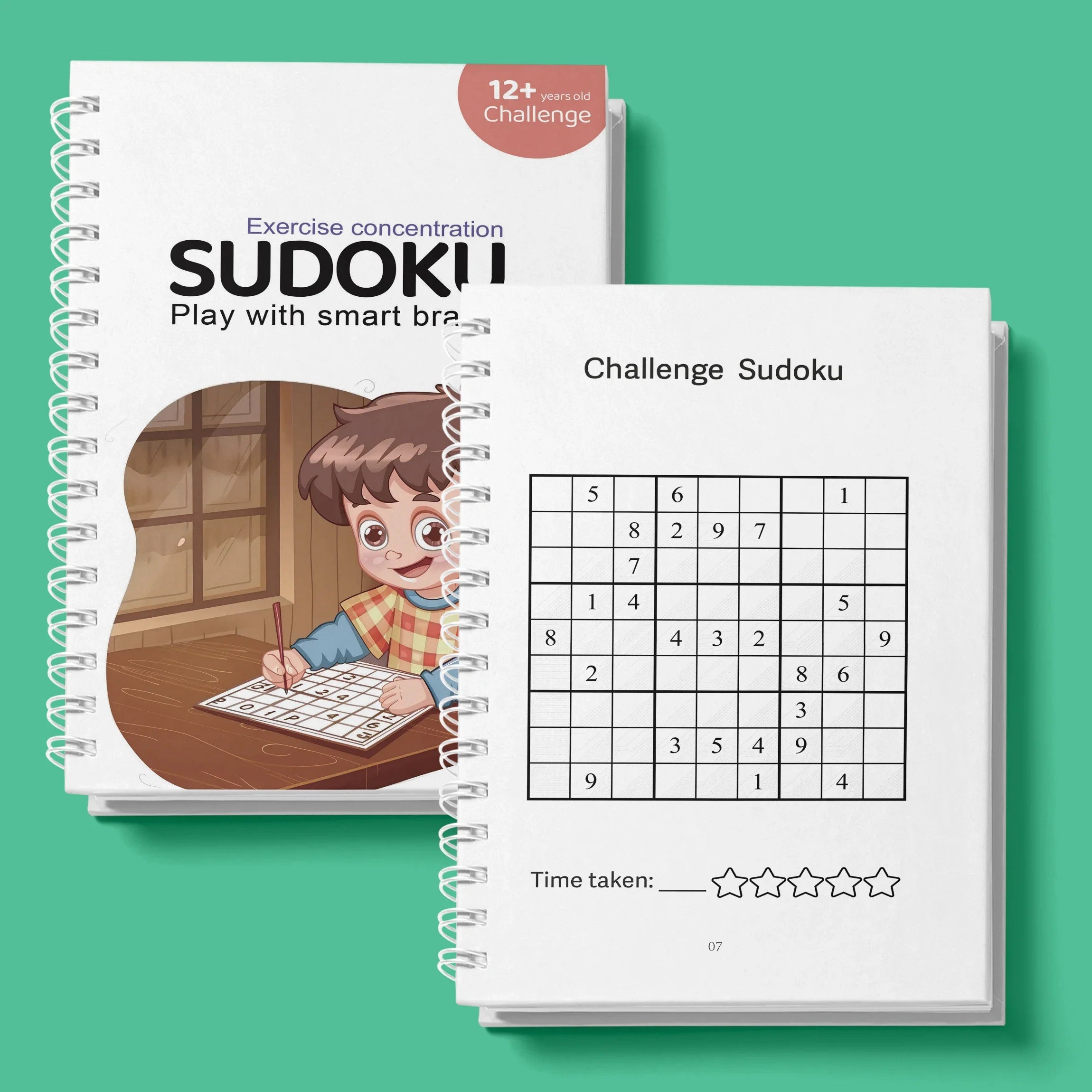 Sudoku Practice Book Math Exercise Thinking Logic for Kids of All Ages, Brain Exercise
