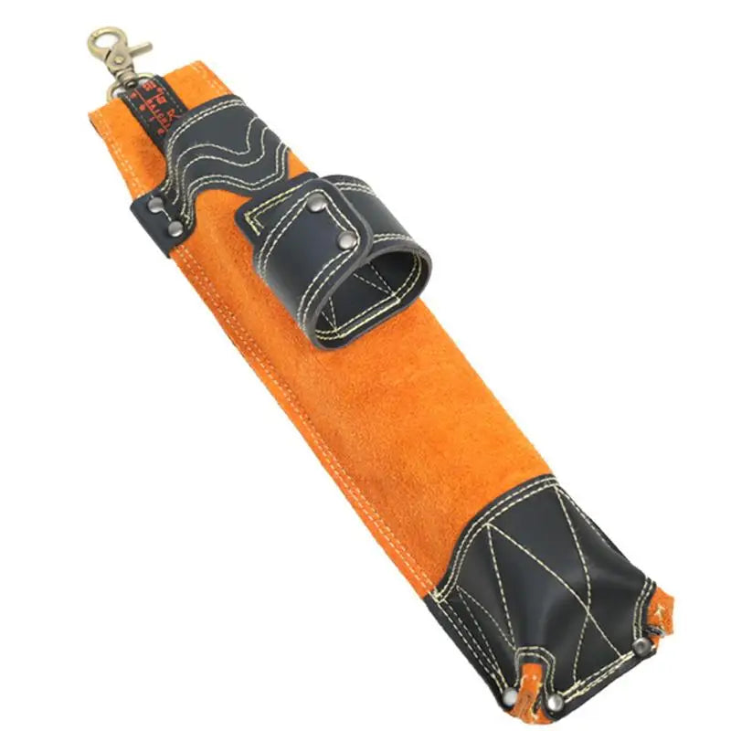 Welding Rod Holder Welding Rod Storage Tube Cowhide Electrode Holder Welding Rod Pouch Welding Rod Waist Bag For Women Men