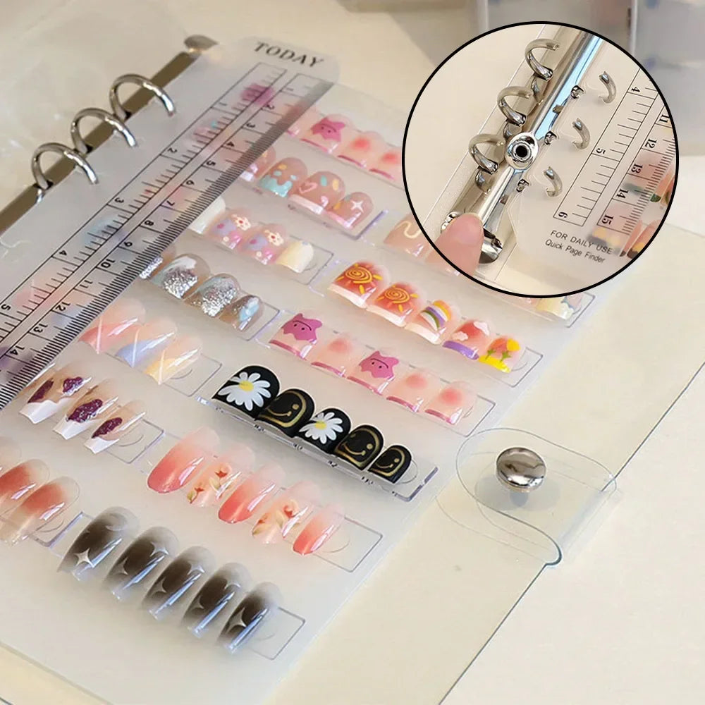 Álbum Organizador de Nail Art DIY | Exhibidor de Diseños | Herramienta de Almacenamiento 💅 - Firu Total Sales
