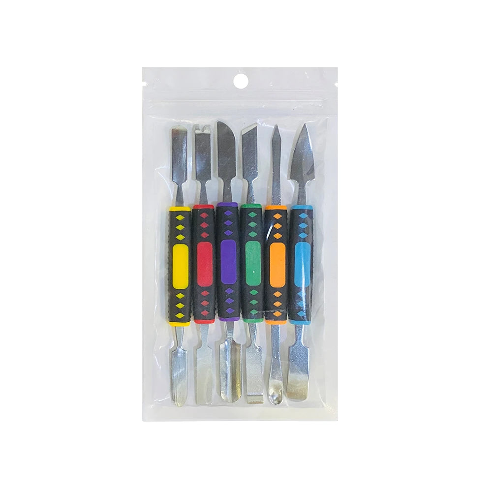 6pcs/set Prying Opening Repair Tool kit For Mobile Phone Notebook Dual Heads Metal Spudger Hand Tools Sets Crowbar