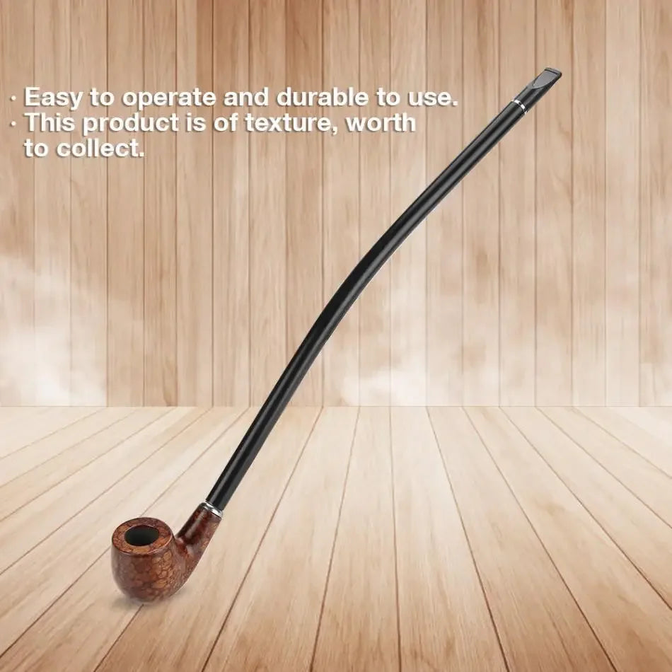 New Personality Wodden  Smoking Pipes 41cm Lengthened Resin Loop Long Handle Pipe Dry Tobacco Accessories with Gift Box