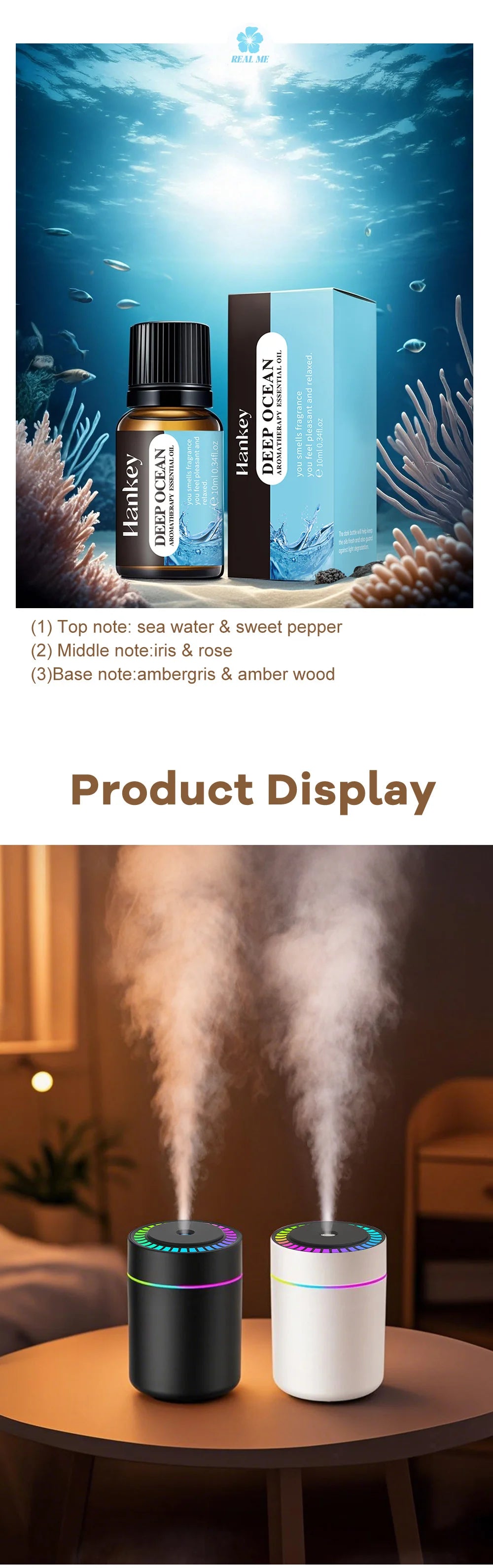 Difusor Aromaterapia 180ml | Humidificador LED 7 Colores | Auto y Hogar 🌿