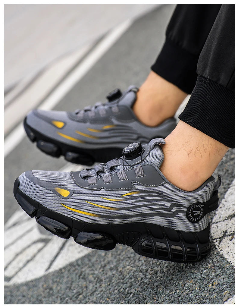 Zapatos de Seguridad Transpirables | Sin Cordones | Suela Blanda | Antipinchazos | Antiaplastad