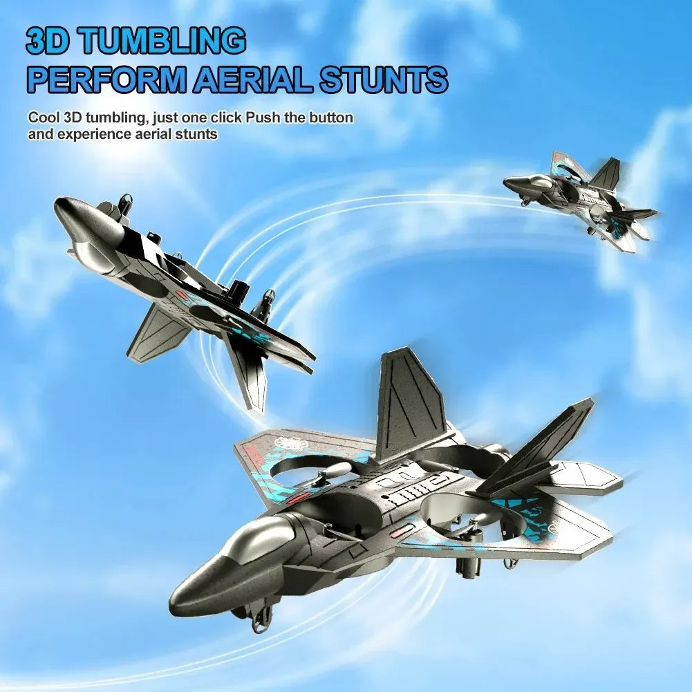 Avión RC Planeador EPP Foam 2.4G con Luces | Control por Gravedad | Regalo Niños ✈️ - Firu Total Sales
