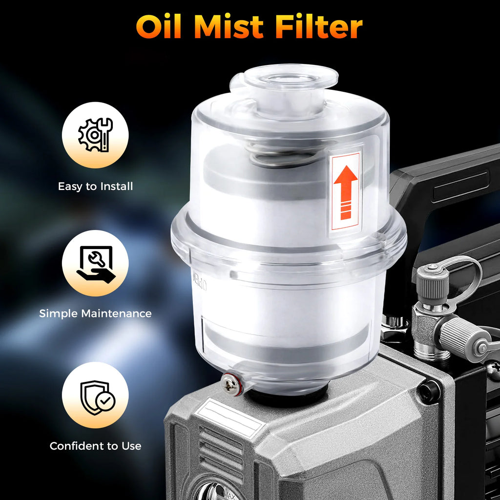 Vacuum Pump Exhaust Oil Mist Filter Oil Spray Arrester/ Fume Separator Exhaust Filter Kf25 Interface