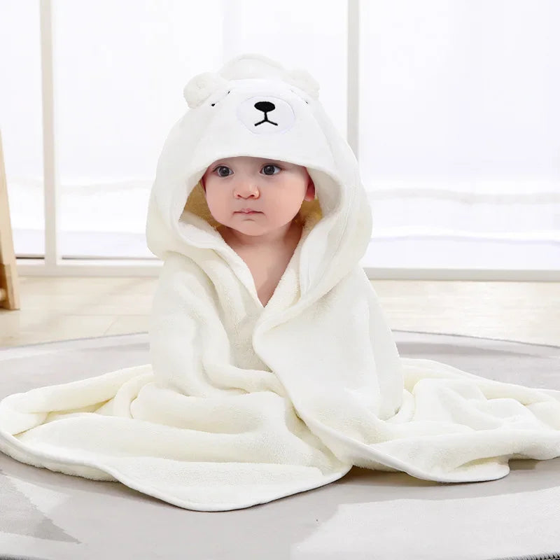 Toalla de Baño con Capucha para Bebé | Diseños Cartoon | Niños y Niñas