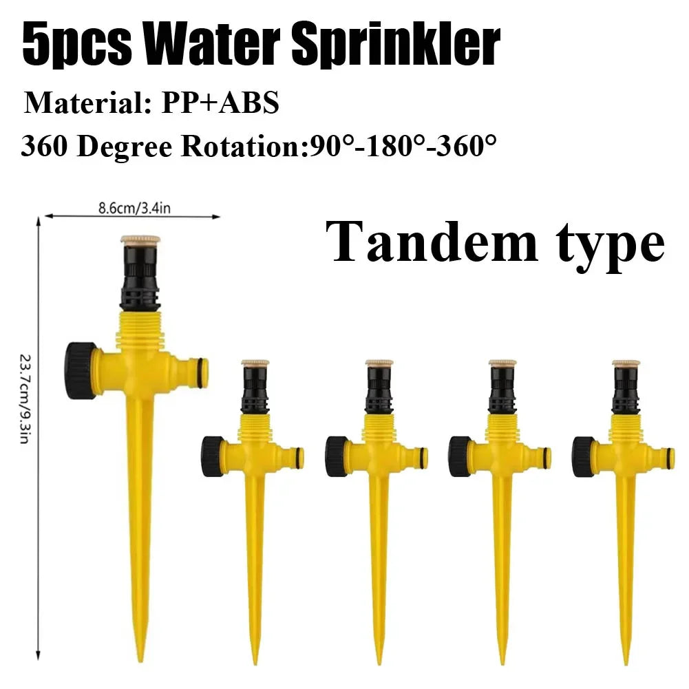 Outdoor Misting Cooling System Adjustable Rotating Watering Sprayer Garden Metal Irrigation Sprinkler Watering Irrigation Tool