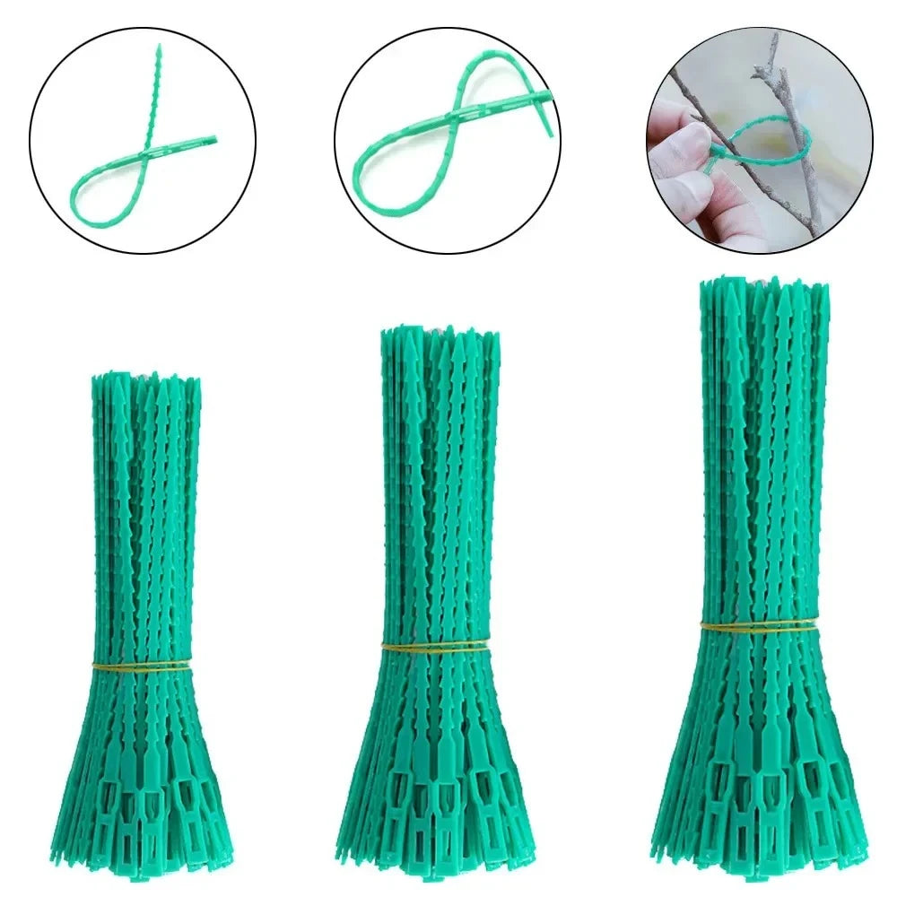 Bridas Reutilizables para Jardín | Soporte para Plantas y Enredaderas | Nylon Ajustable