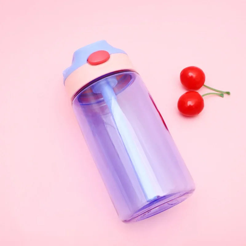 Vaso Sippy Cartoon para Niños con Pitillo | Antiderrame | Portátil Exterior 🍼