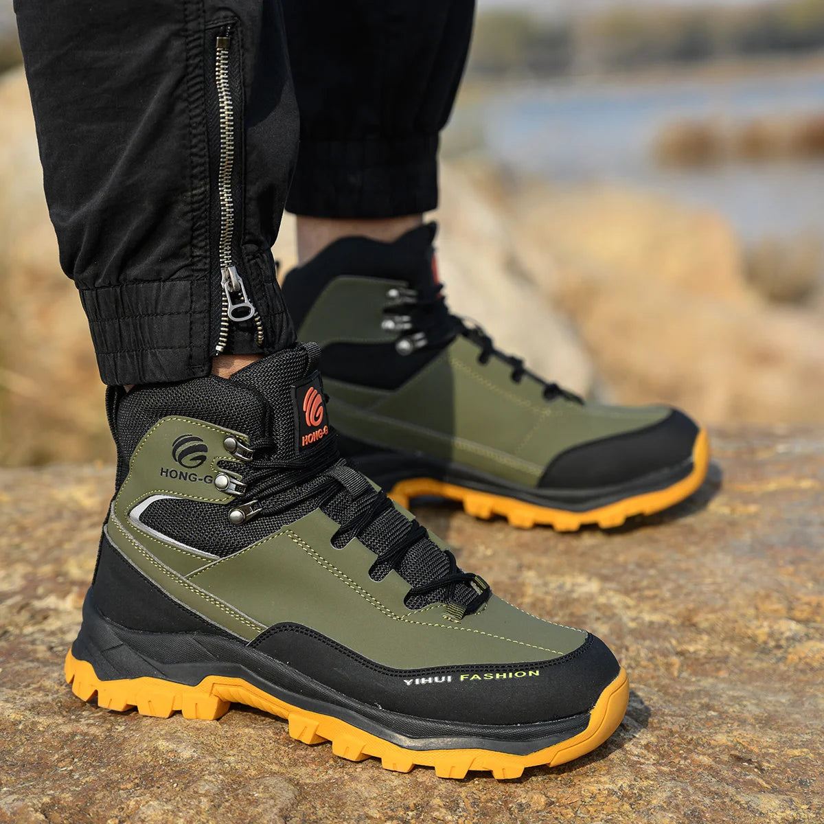 Botas de Trabajo Hombre | Transpirables | Punta de Acero | Antipinchazos | Moda y Protección