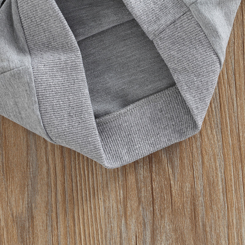 Baby Sweatshirt Letter Print Design Long Sleeve Round Neck Cute Breathable Pullover Tops