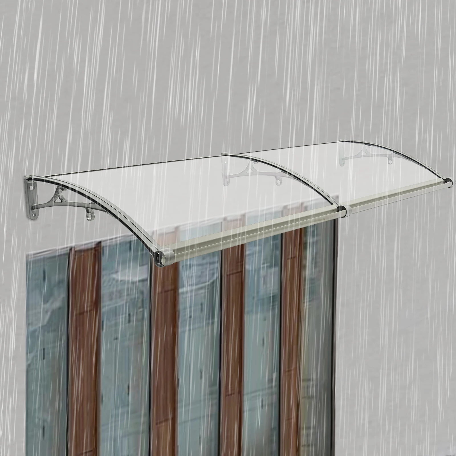 Front Door Arch Rainshed Easy to Install Canopy for Outdoor Sun Protection for Balconies/Roofs/Yards/Garages