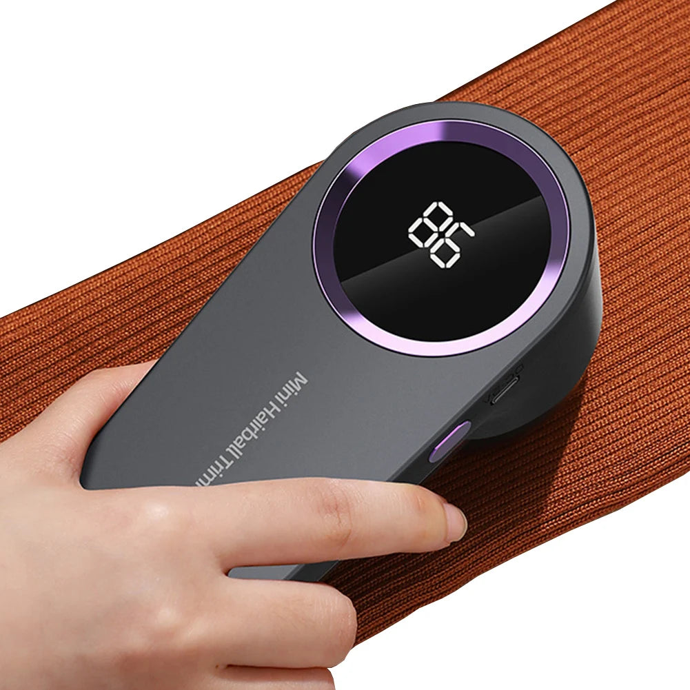 Quitapelusas Eléctrico Recargable USB | Pantalla Digital | Ergonómico | Ropa y Suéter
