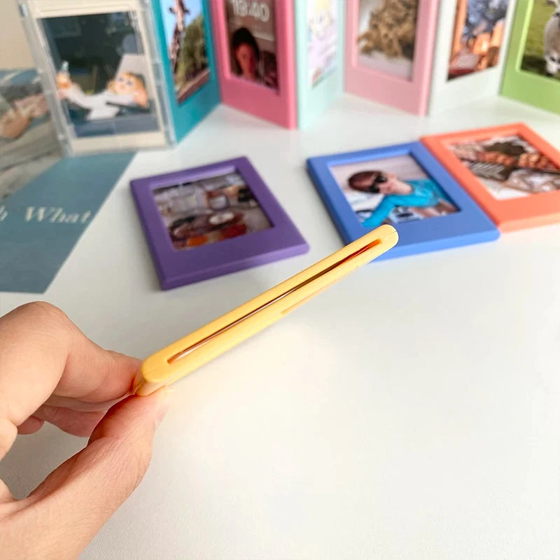 New Magnetic Picture Frames for Refrigerator 3 Inch Fridge Color Photo Frame Magnets Album Valentine's Day Gift Anniversary