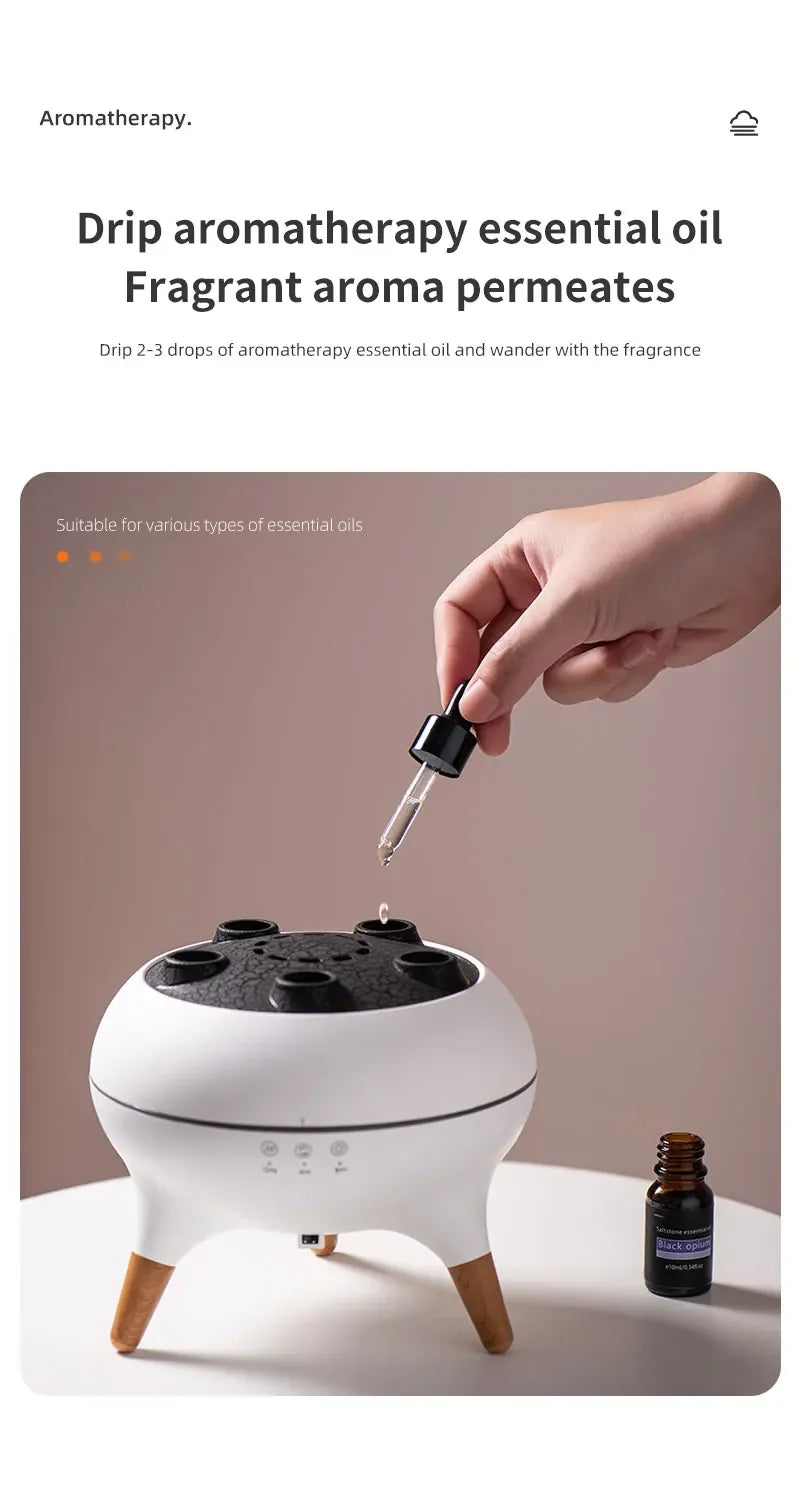 Humidificador Medusa Dinámica 250ml | Difusor Aceites | Control Remoto | 7 Luces 💧