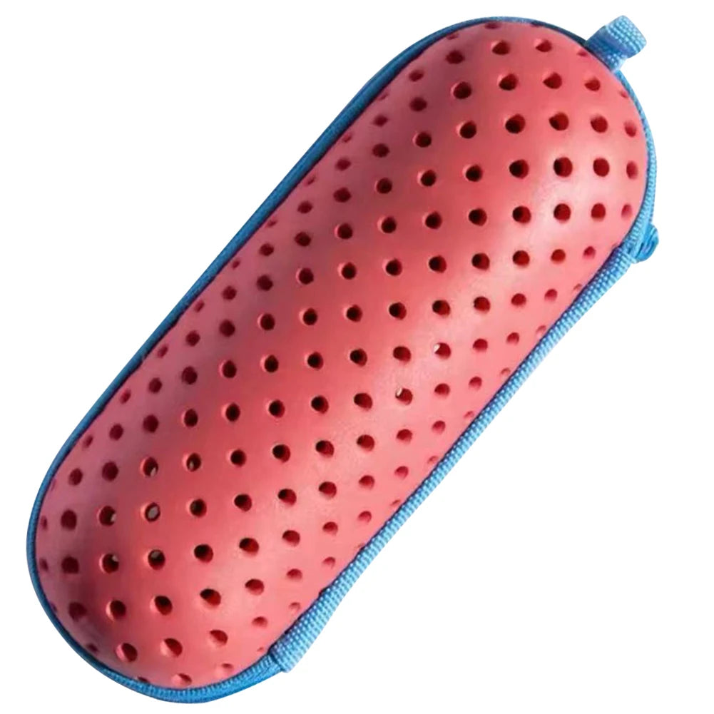 Swim Goggle Case Goggles Protective Case with Clip & Drain Holes Zipper Eyeglasses Case Portable Breathable for Outdoor Swimming
