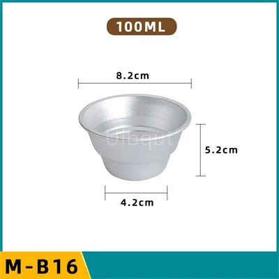 Set 5/10pcs Moldes Mini Acanalados de Aluminio para Pudding y Mousse 🍰