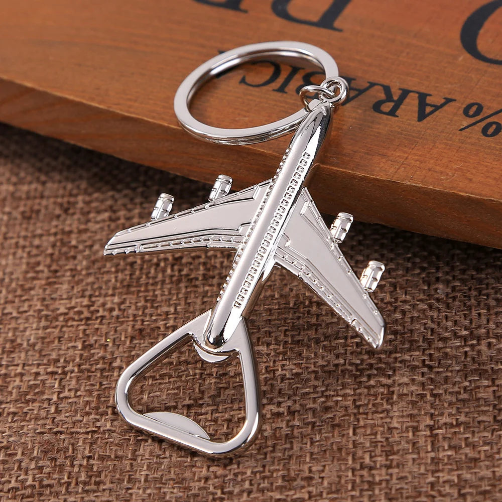 Creative Aviation Aircraft Keychain Car Metal Key Ring Male And Female Key Chain Business Small Gifts