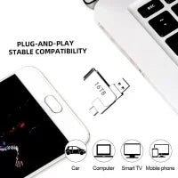 USB 3.2 Gen 1 Type‑C Dual Interface Metal Flash Drive, High‑Speed Waterproof Pen Drive for PC Laptop, 4TB 8TB 16TB Storage