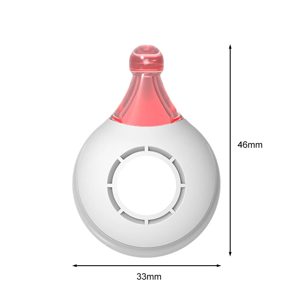 White Black Ultrasonic Pest Reject Anti Bug Insect Chargeable Pest Flea Tick Repeller with Hanging Hook 3.3x1.4x4.6cm