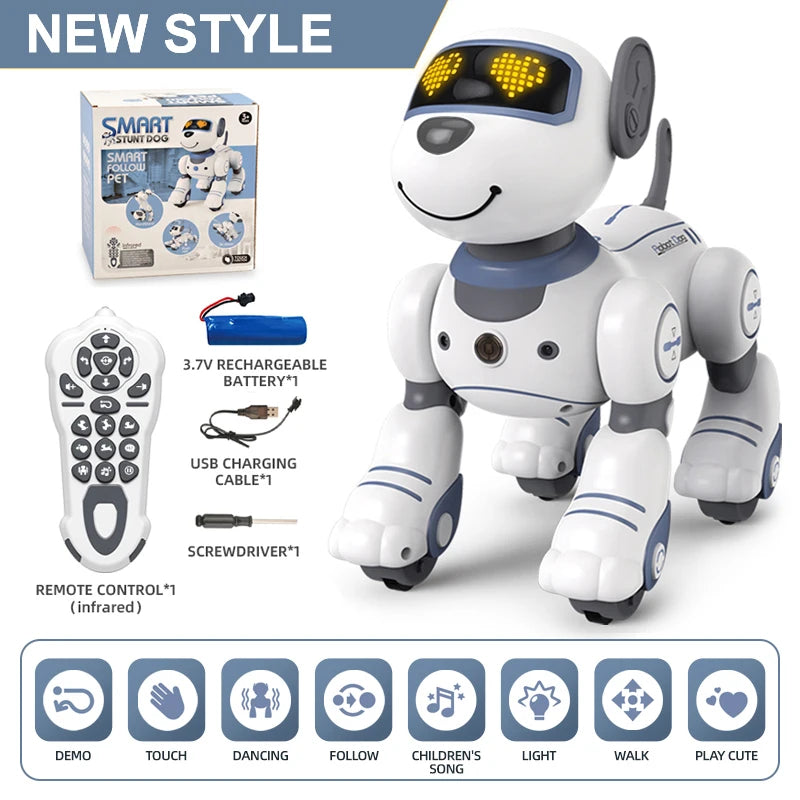 Perro Robot Inteligente con Control Remoto | Acrobacias | Regalo para Niños - Firu Total Sales