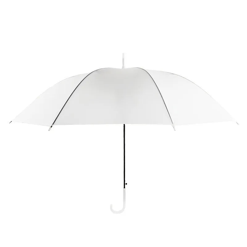 5-12pcs Frosted Transparent 90cm Umbrella Bulk Sets Woman Ultralight Metro Stations Wedding Travel 8 Bones Long Handle Umbrellas