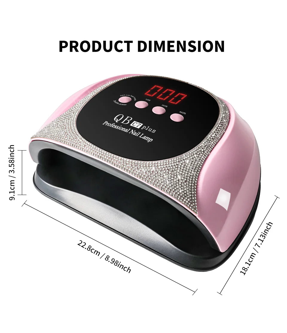 Lámpara UV/LED Profesional 57 LEDs Secado Rápido | Pantalla LCD | Manicure y Gel Acrílico - Firu Total Sales