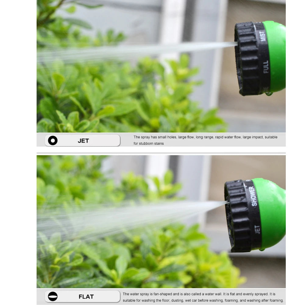 Garden Sprinkler Hose Nozzle 7 Adjustable Modes Irrigation Nozzle Multifunctional Water Spray Gun for Garden Lawn Watering