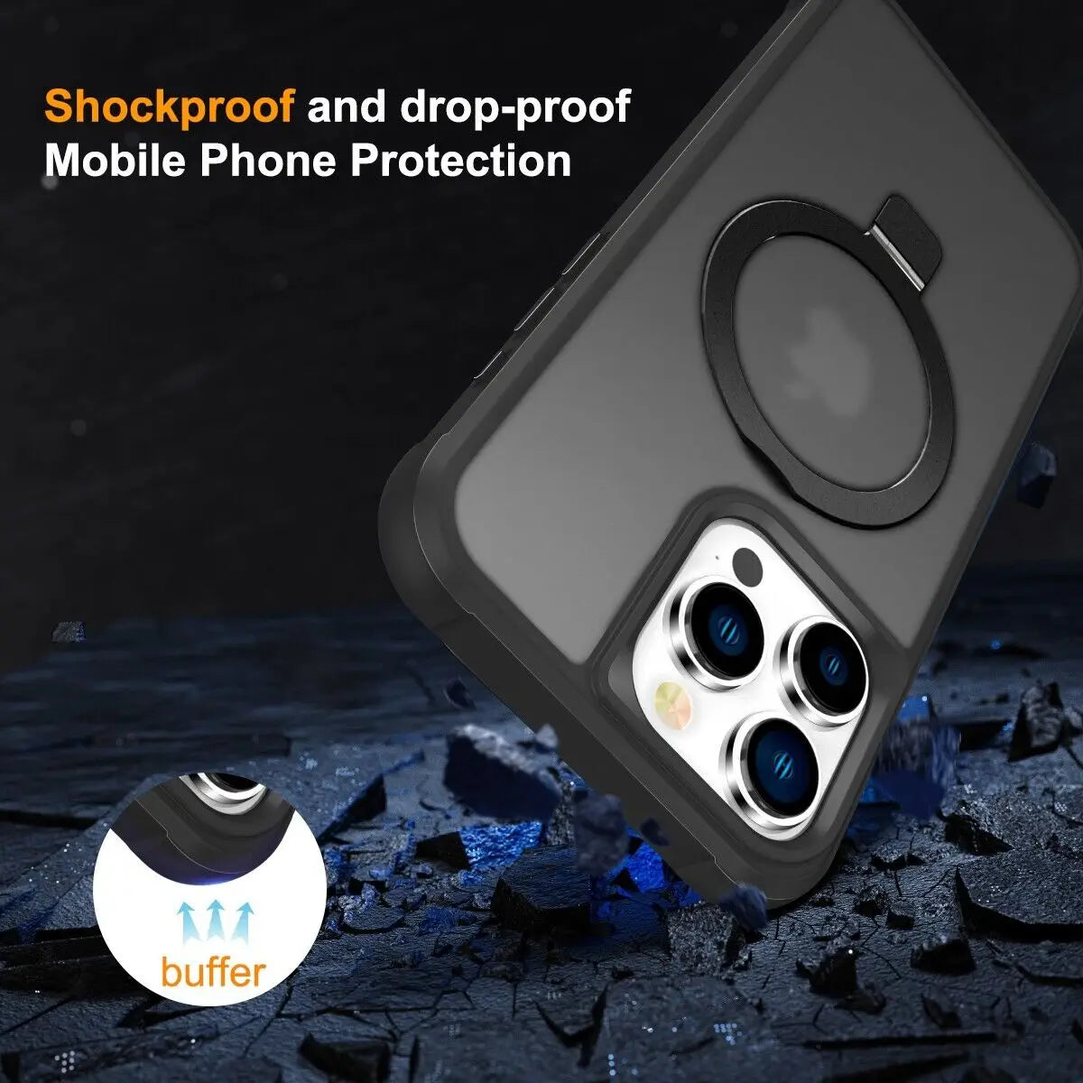 Magnetic Case for iPhone 16 15 14 13 12 11 Pro Max Plus with Mag-Safe Slim Cover - Firu Total Sales
