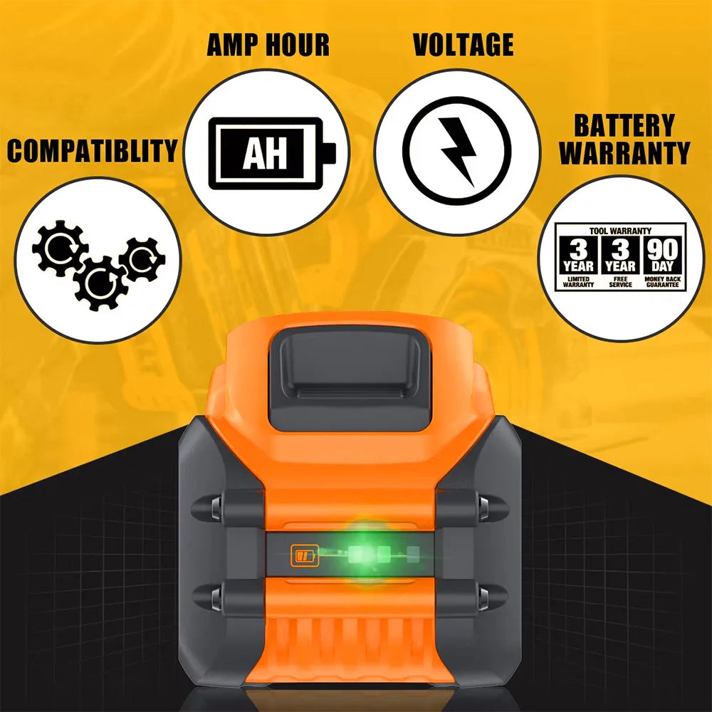 For Dewalt DCB609 20v 60v Max Flexvolt 9ah Lithium-ion Battery 21700 Rechargeable For Dewalt DCB606 DCB200 DCB182 Replacement