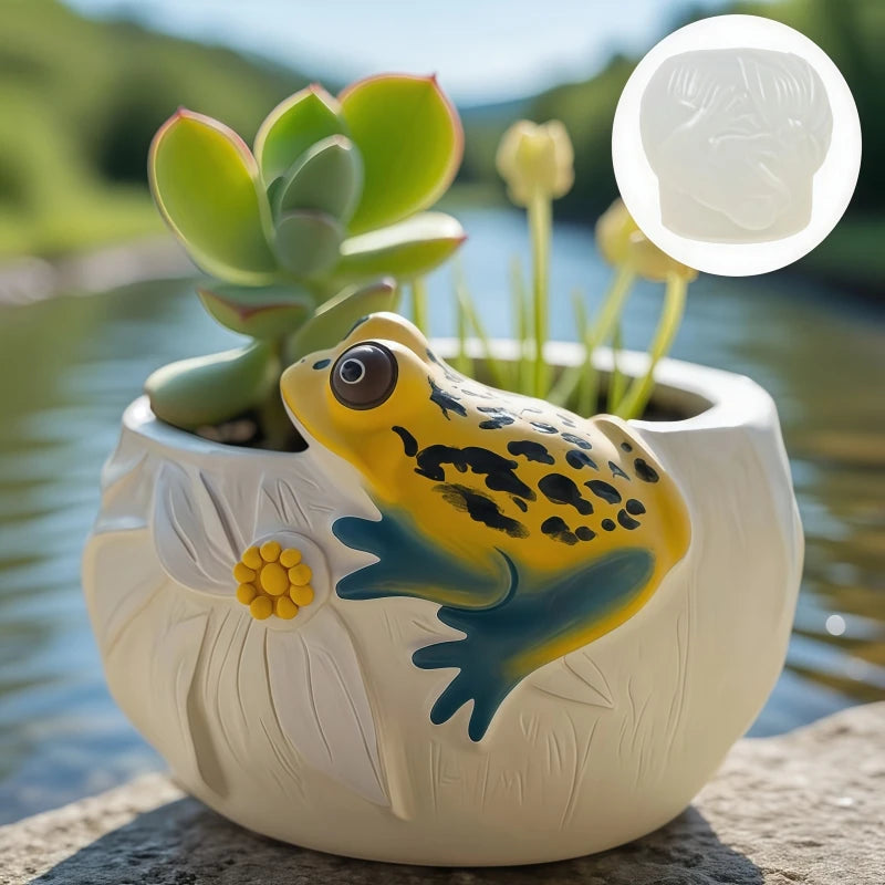 Molde de Silicona Mono Sonriente para Florero y Porta Pinceles | Resina y Yeso 🐒