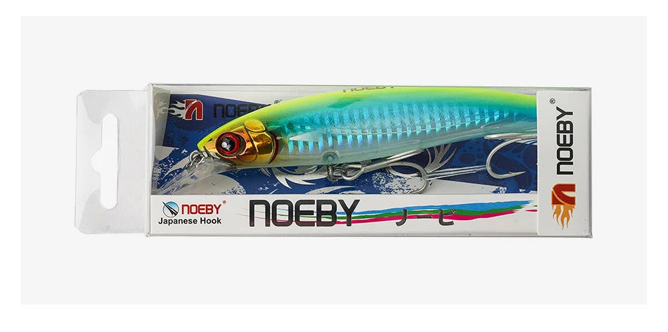 Noeby NBL9006 Jerkbait Flotante | 100mm/14g o 120mm/22g | Longcast | Bass, Lubina y Bonito | Mar y Lago - Firu Total Sales