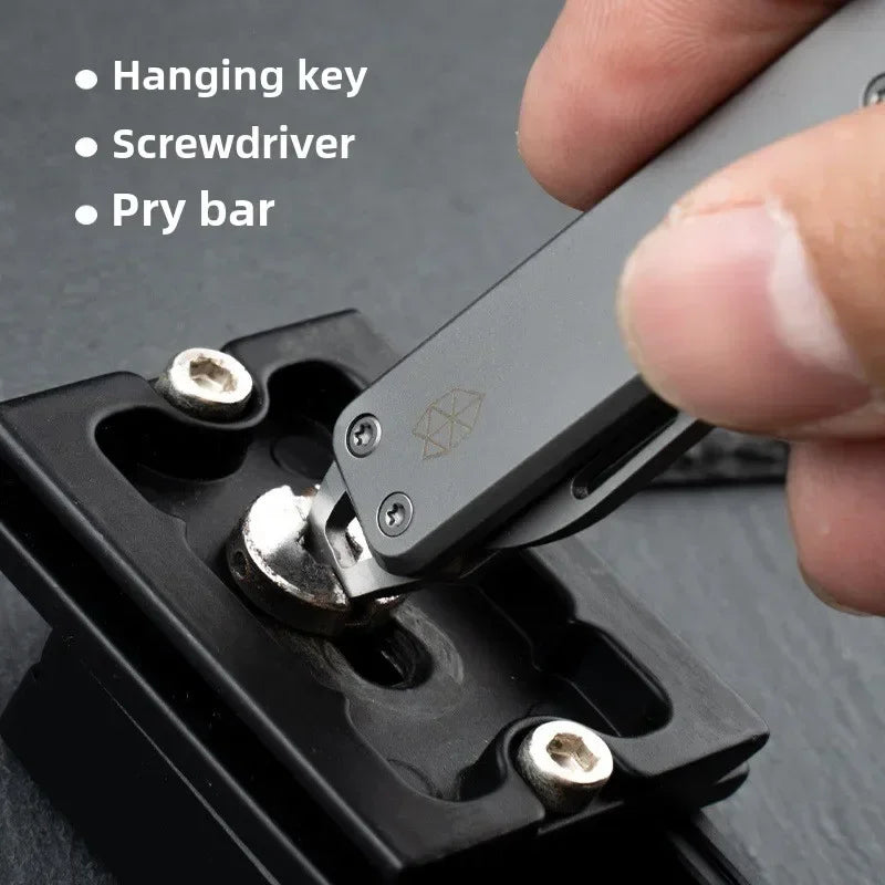 EDC Mini Folding Pocket Knife - Stainless Steel Sharp Blade, Multifunctional for Outdoor Camping & Daily Use