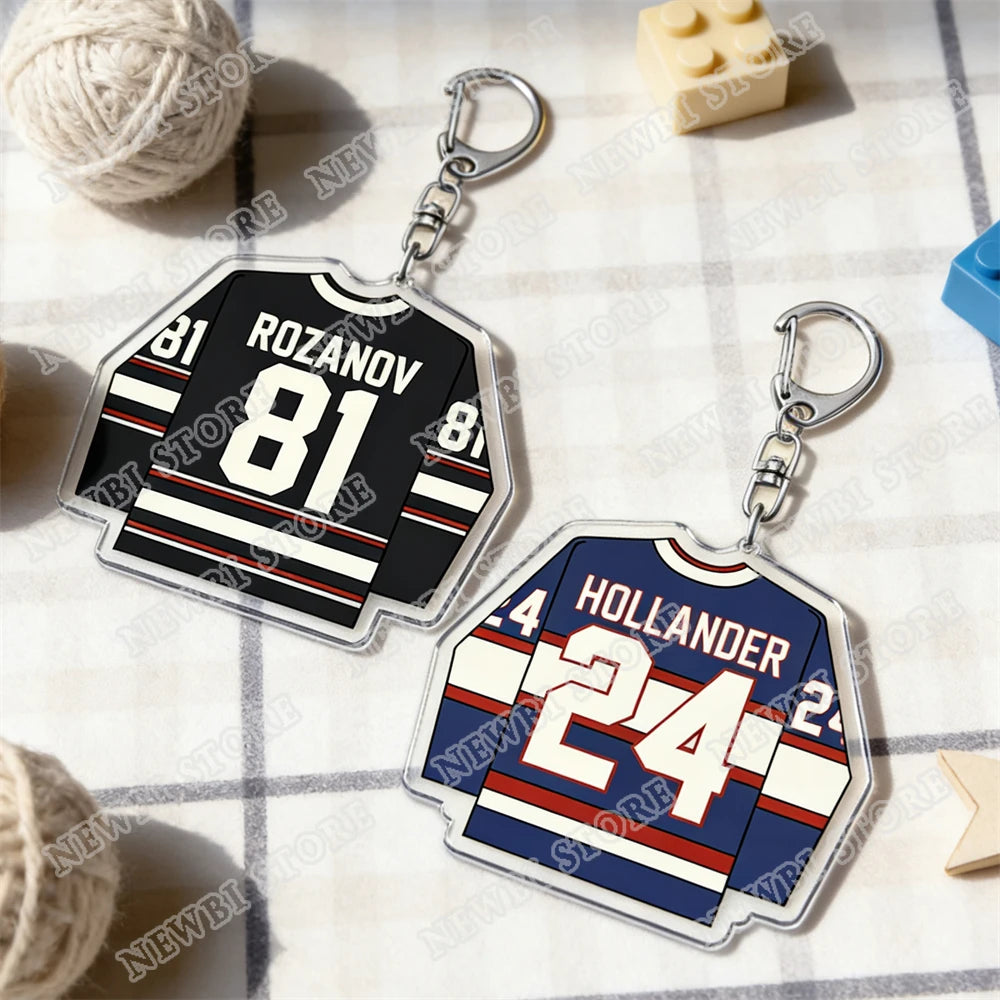 Hot TV Show Heated Rivalry Keychain Accessories Bag Shane Hollander Ilya Rozanov  81 24 Mini Jersey  Keyrings Jewelry Fans Gifts