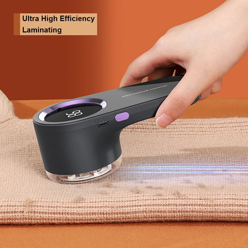 Quitapelusas Eléctrico Recargable USB | Pantalla Digital | Ergonómico | Ropa y Suéter