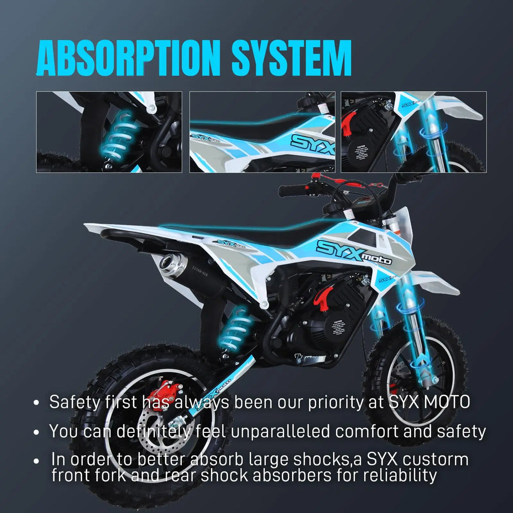 Mini Moto de Gasolina 58cc para Niños | 4 Tiempos | Off-Road | 6-12 Años 🏍️ - Firu Total Sales