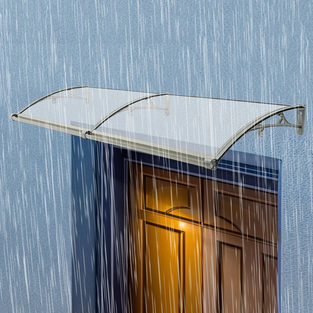Front Door Arch Rainshed Easy to Install Canopy for Outdoor Sun Protection for Balconies/Roofs/Yards/Garages