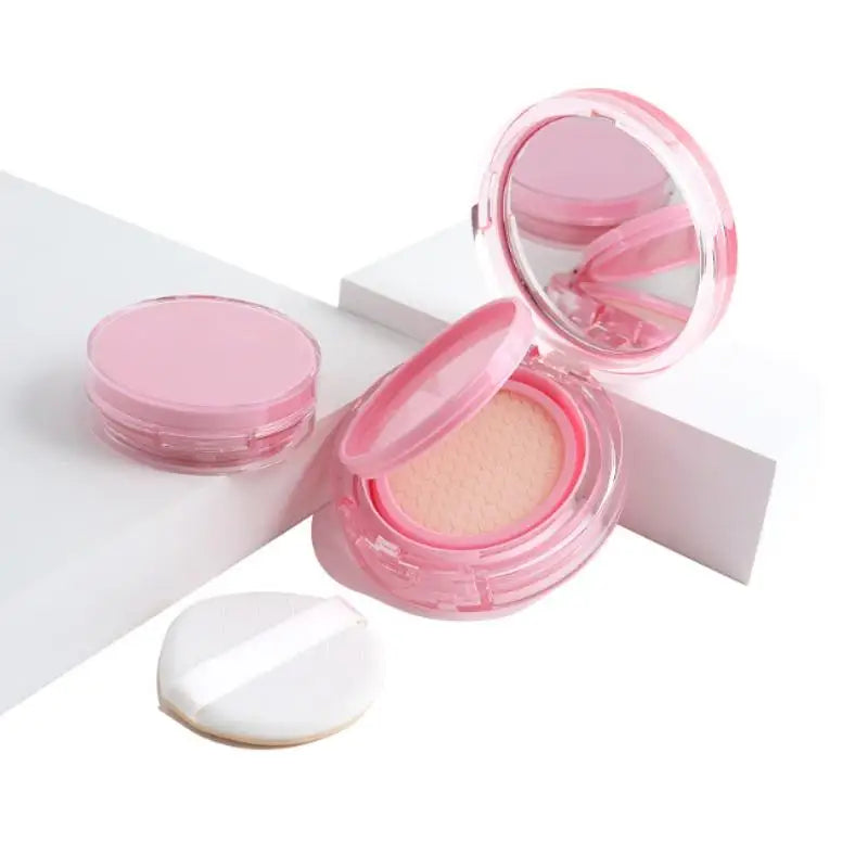 Portable Air Cushion Box With Puff With Mirror Compact Foundation Case BB Cream Container Makeup Tools DIY