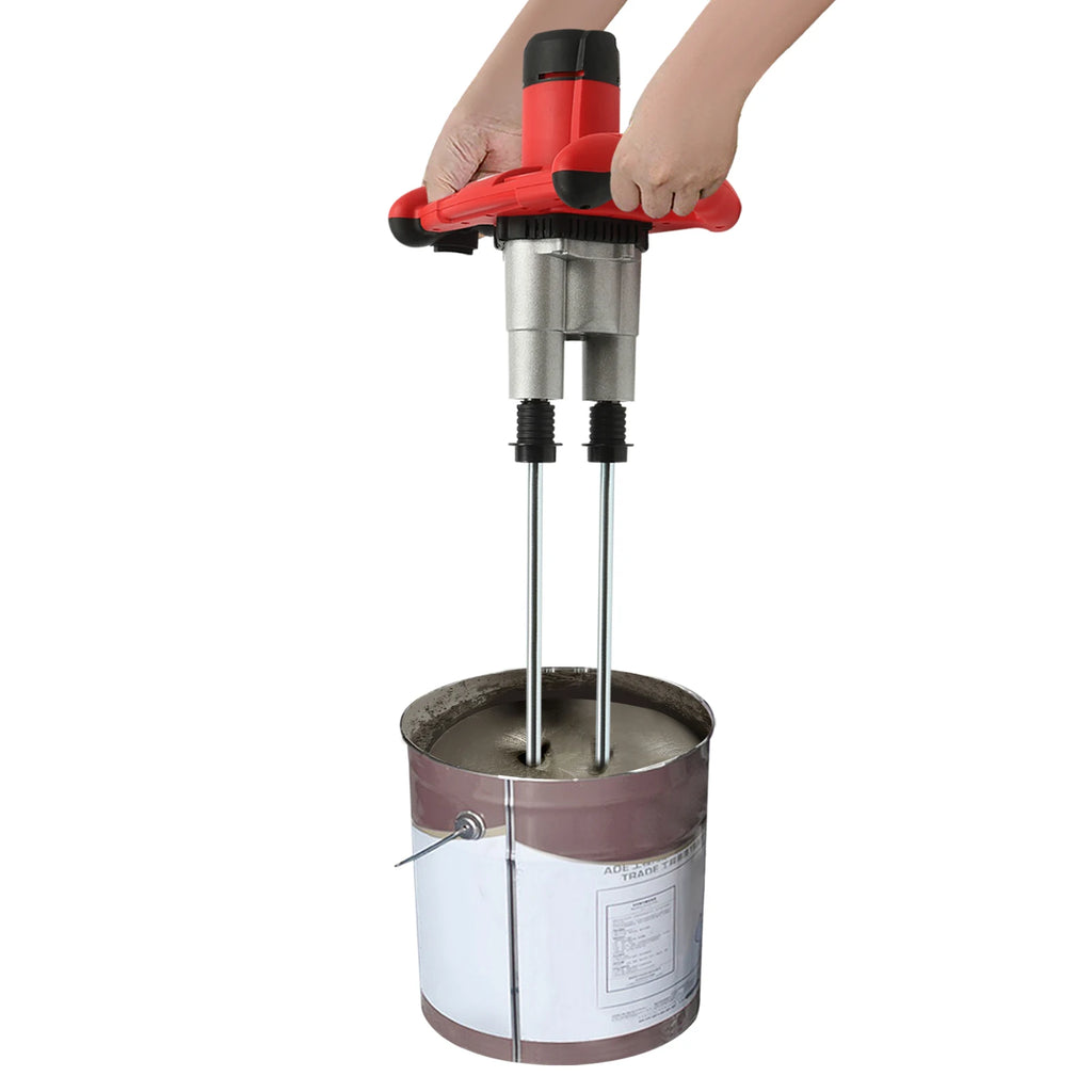 Handheld Paint and Mortar Stirrer Corded Electric 2-Gear Concrete Mixer 6 Speeds Optional Red/Green US/EU Standard 110V