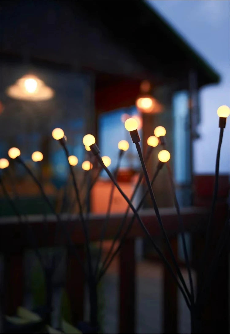 Solar Firefly Garden Light 10 LED | Waterproof Landscape Decoration | Outdoor Gardening