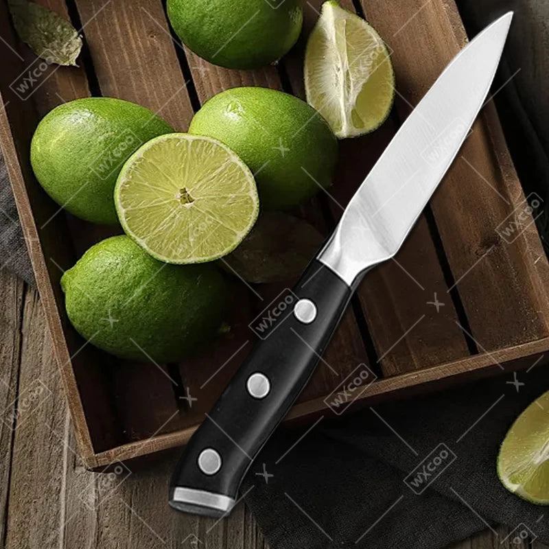 WXCOO Stainless Steel Kitchen Fruit Paring Knife Chef Butcher Knife Meat Cleaver Utility Fruit Peeler Kitchen Accessories