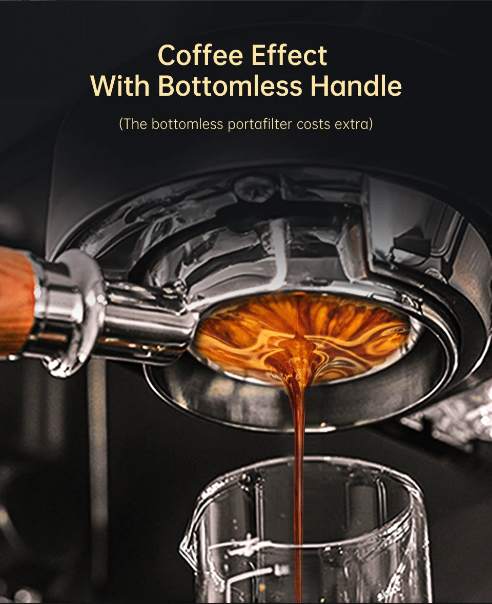 HiBREW H11 Cafetera Espresso 20 Bar | Inox | Semi Automática | ESE POD y Polvo | Cappuccino | Agua Caliente - Firu Total Sales