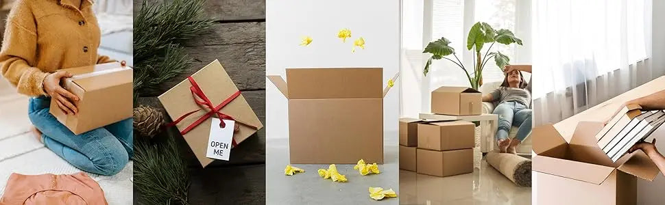 6x4x4 Shipping Boxes Set of 50,White Corrugated Cardboard Box for Mailing Packing Gifts Small Business