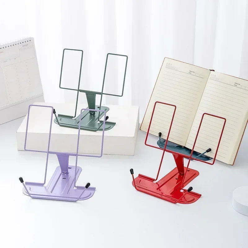 Simple metal reading stand, foldable reading stand, portable reading bookshelf, music stand