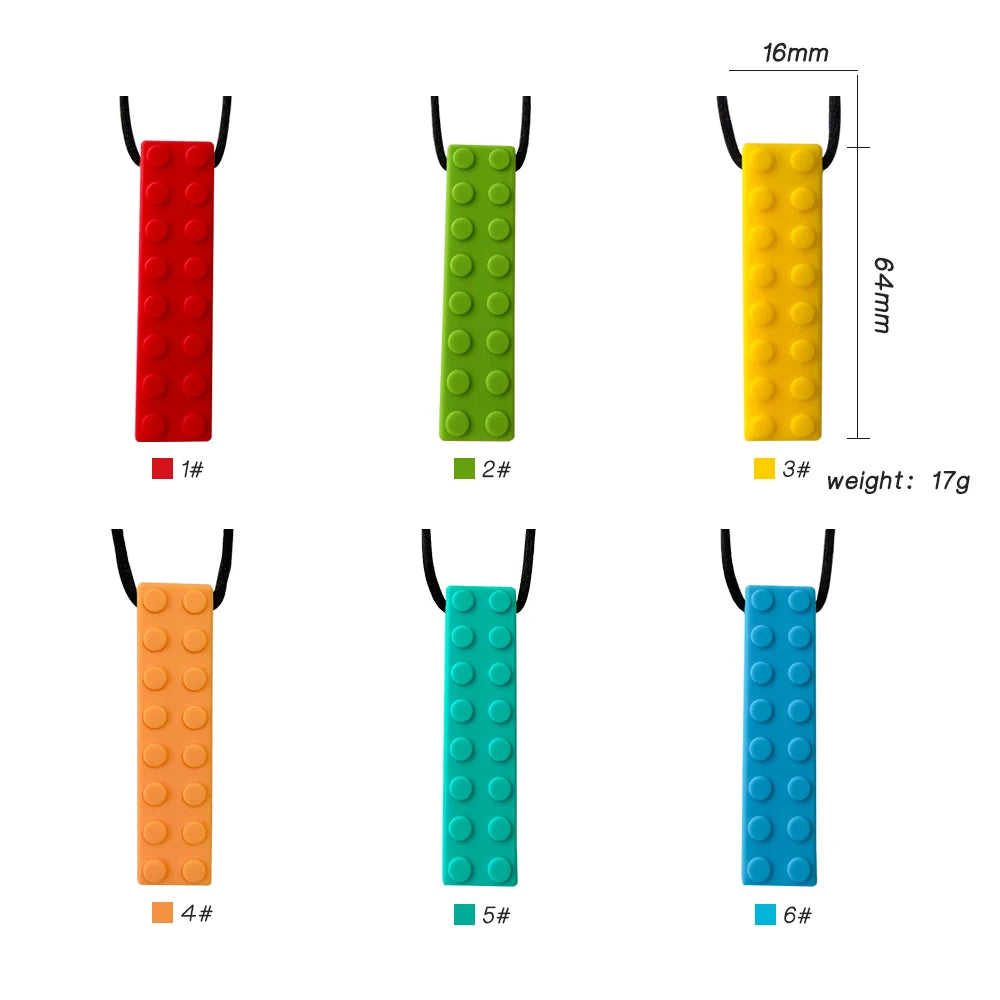 Baby Silicone Chew Teether Necklace — Sensory Therapy | Autism & ADHD