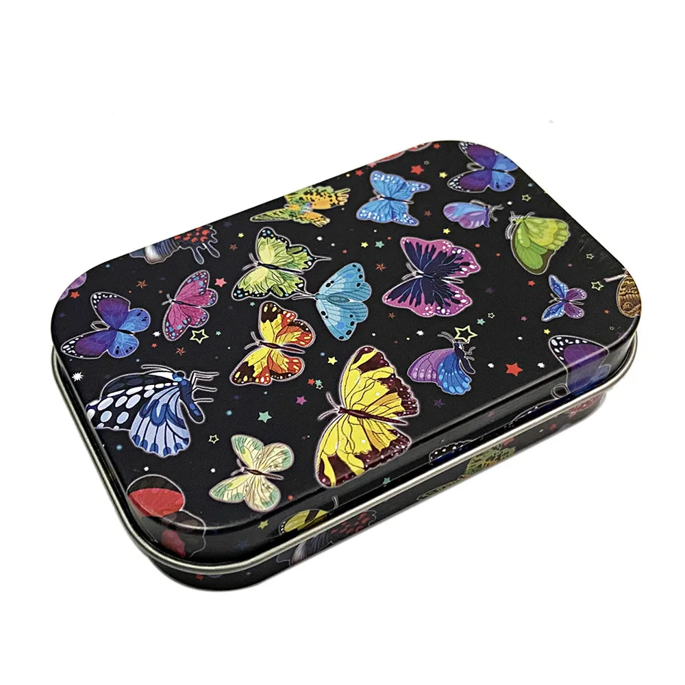 Cigarrera Rectangular de Hojalata | Caja Organizadora | Tabaco, Joyas y Accesorios