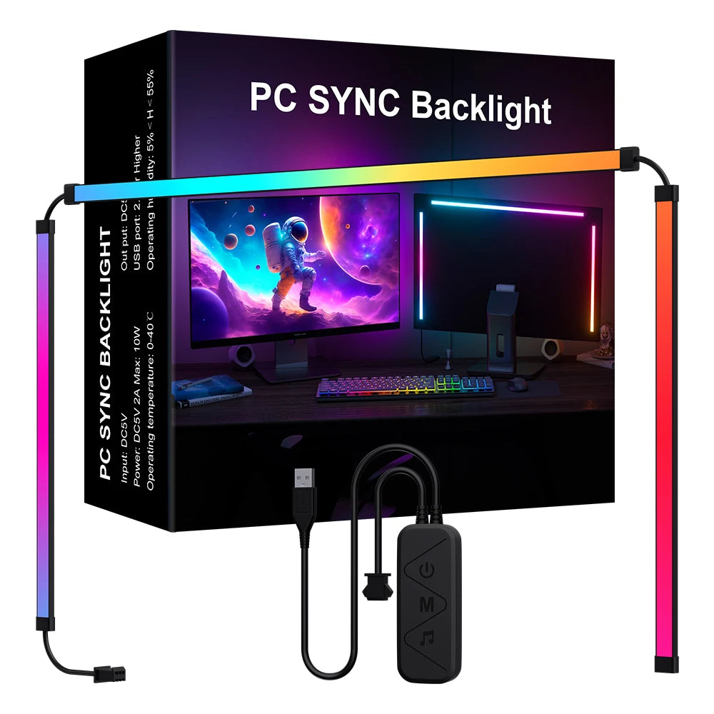 Tira LED RGB Lumtang Ambiental | Sincronización TV/PC/Monitor | Gaming | DIY | Decoración Hogar - Firu Total Sales