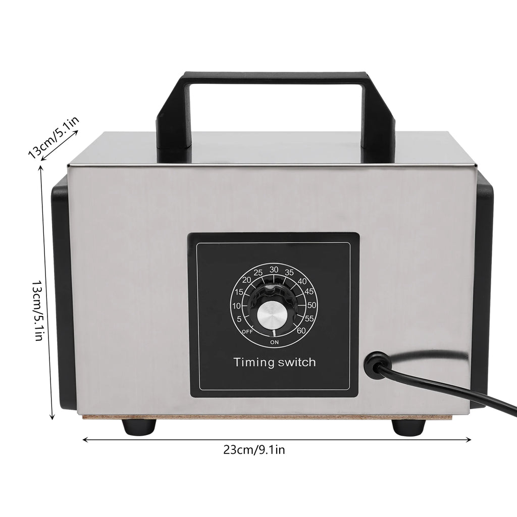 Generador de Ozono Comercial 120W 10g/h | Eliminador de Olores | Purificador O3 🌬️